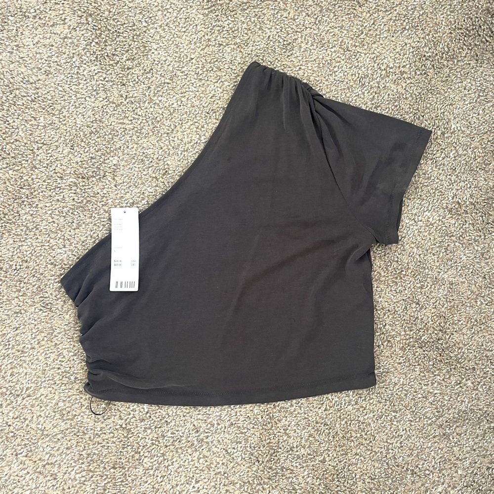 Dark gray new with tags urban outfitters one shoulder top